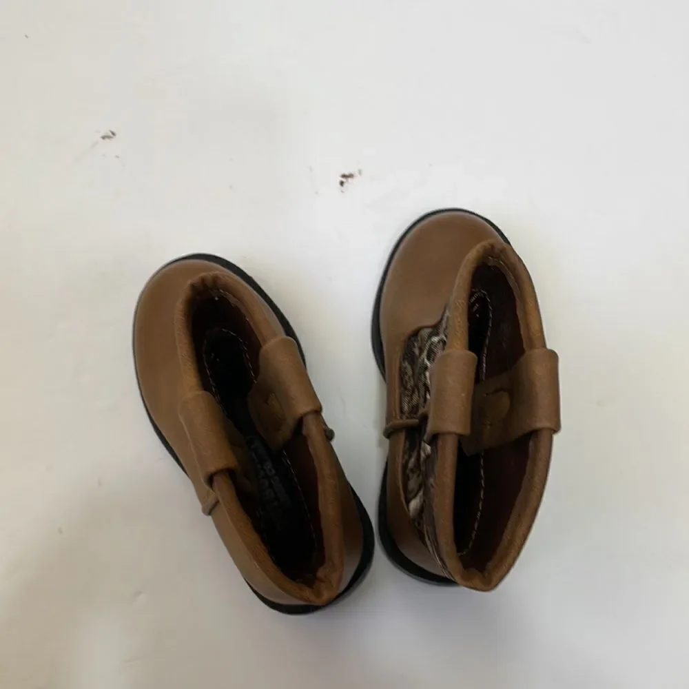 OUTBOUND TRADING LIL MAX FAUX LEATHER AND‎ CAMO PRINT SLIP ON BOOTS
